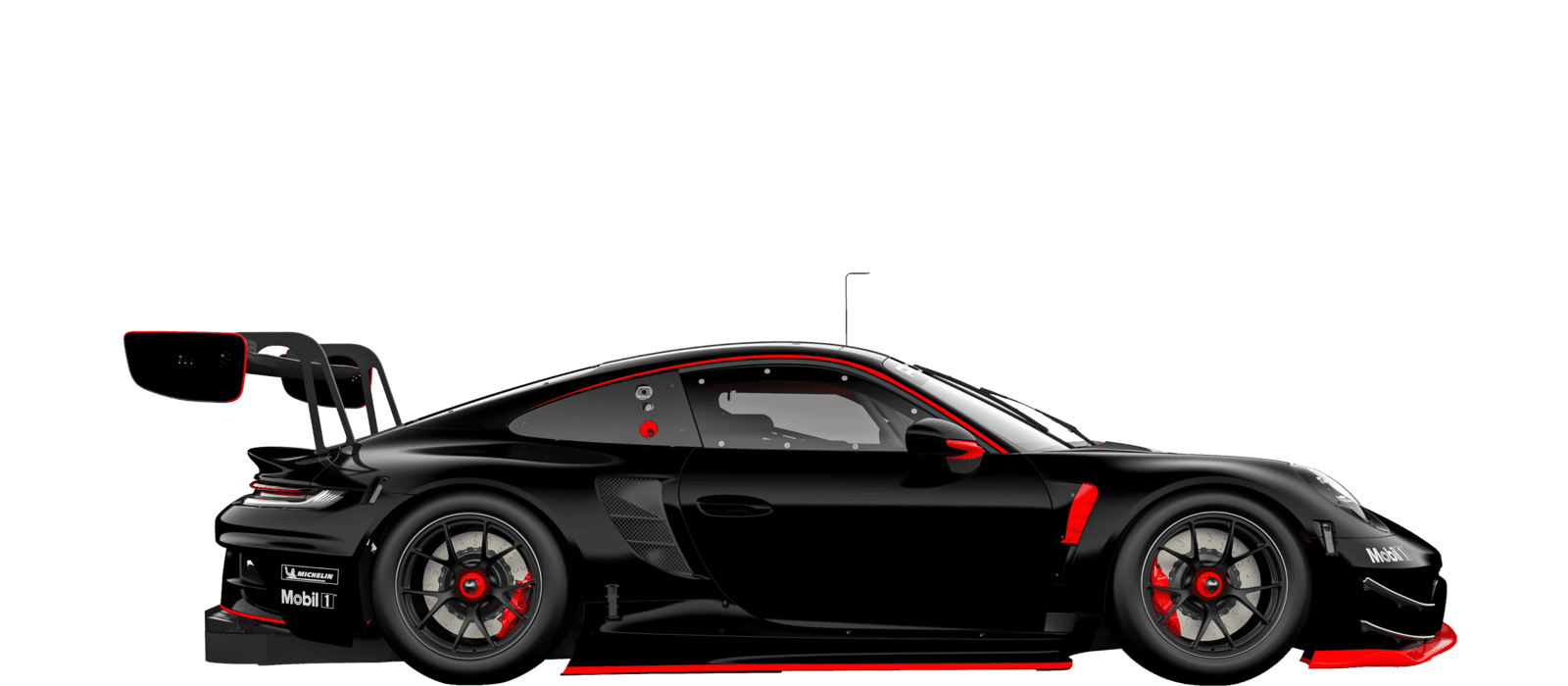 Porsche 911 GT3 RS, side profile